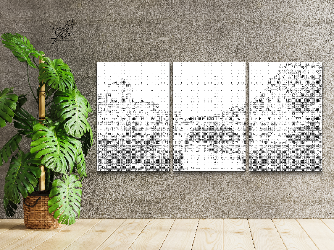 Brücke in der Stadt (3er-Set) - Dottingo