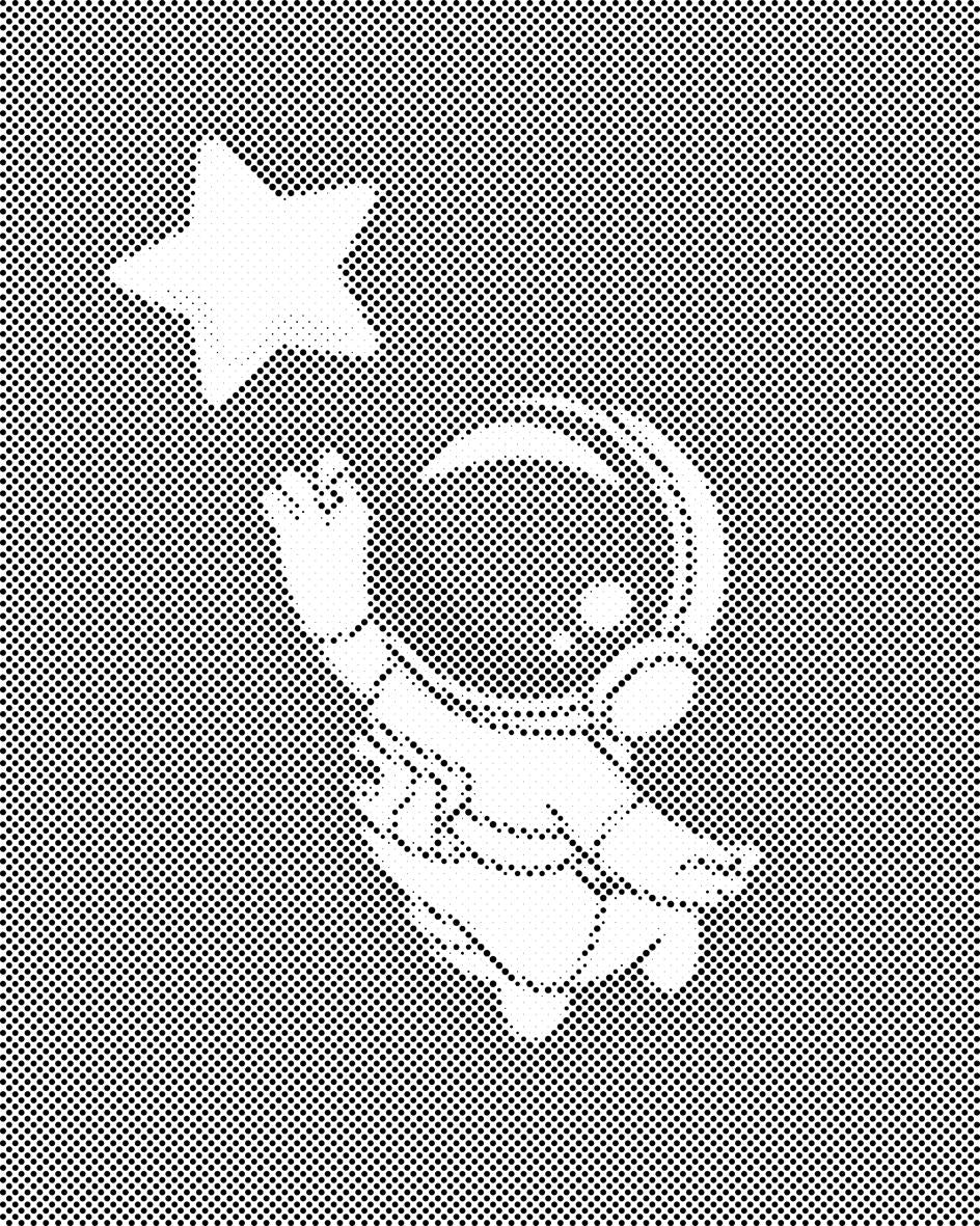 Astronaut in Reichweite des Sterns - Dottingo