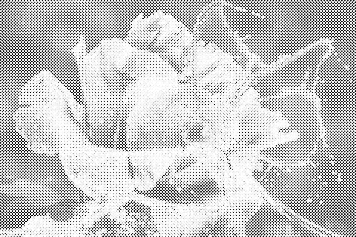 Rose und Schmetterling aus Tropfen - Dottingo