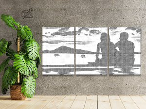 Romantischer Strand (3er-Set) - Dottingo
