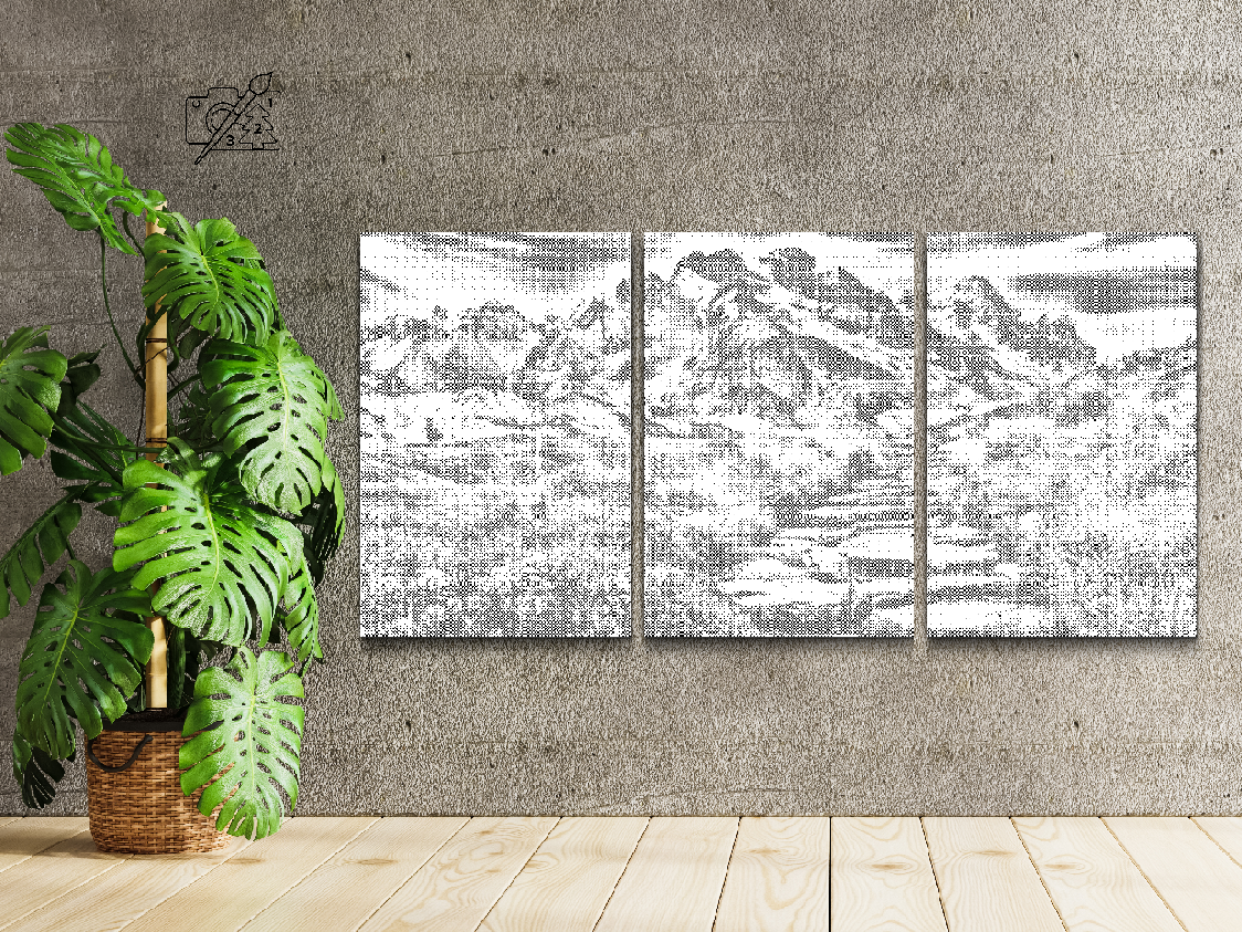 Berglandschaft (3er-Set) - Dottingo
