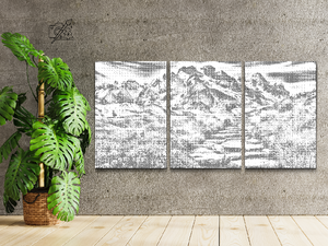 Berglandschaft (3er-Set) - Dottingo