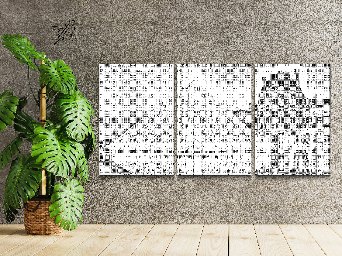Das Louvre-Museum in Paris (3er-Set) - Dottingo