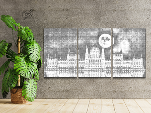 Budapest in der Nacht (3er-Set) - Dottingo