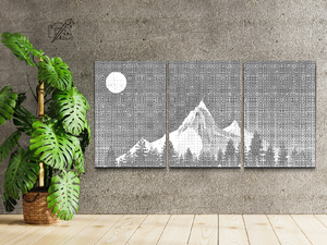 Berge bei Nacht (3er-Set) - Dottingo