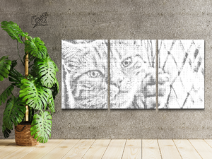 Katze auf dem Zaun (3er-Set) - Dottingo