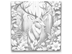 Hirsch mit zarten Blüten - Dottingo