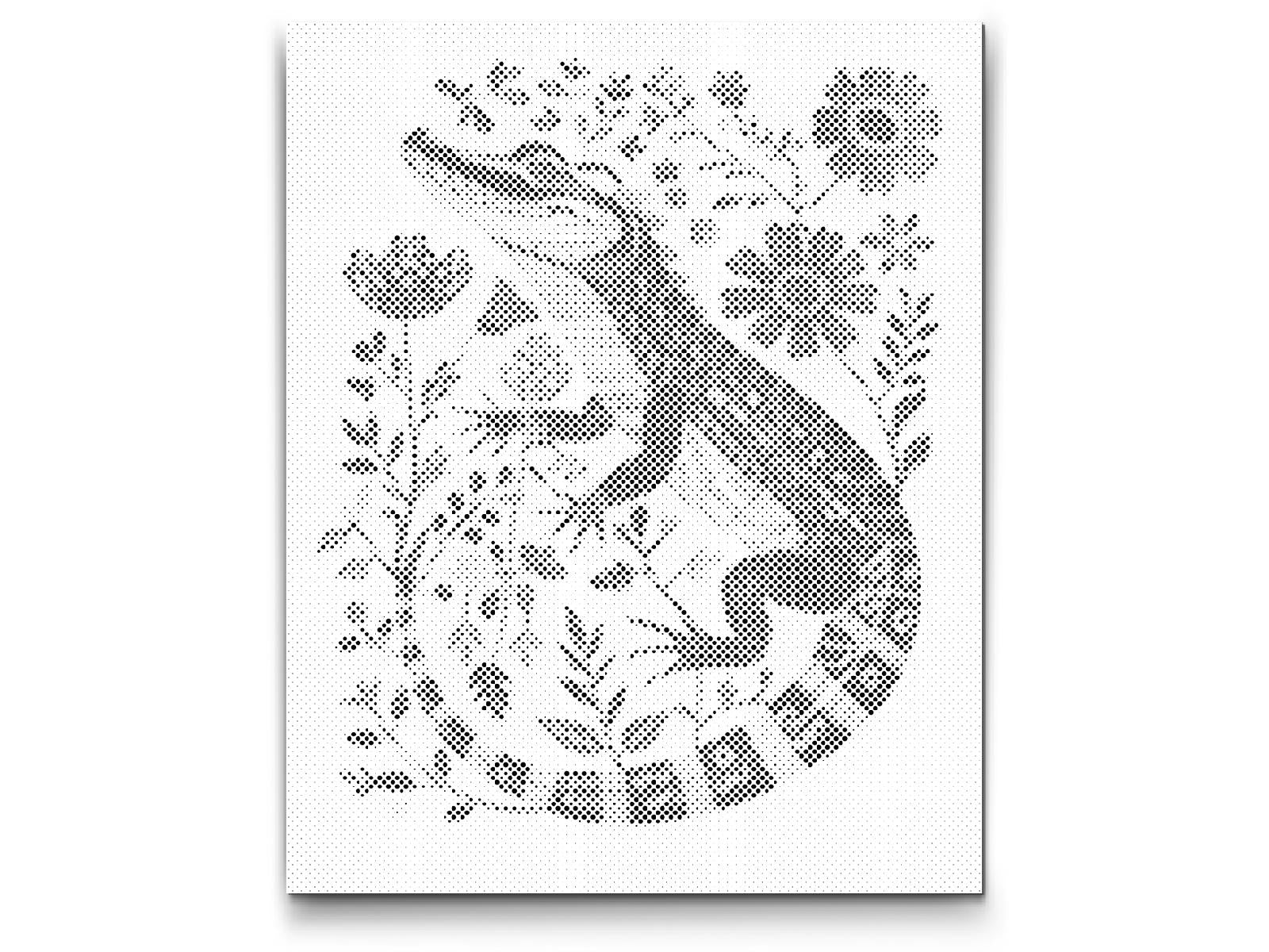 Nordische Volkskunst - Alligator - Dottingo