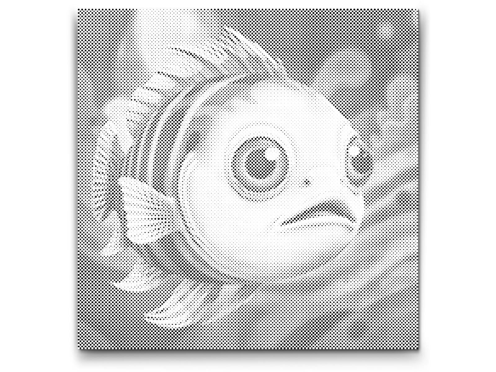 Fisch in Rot- und Blautönen - Dottingo
