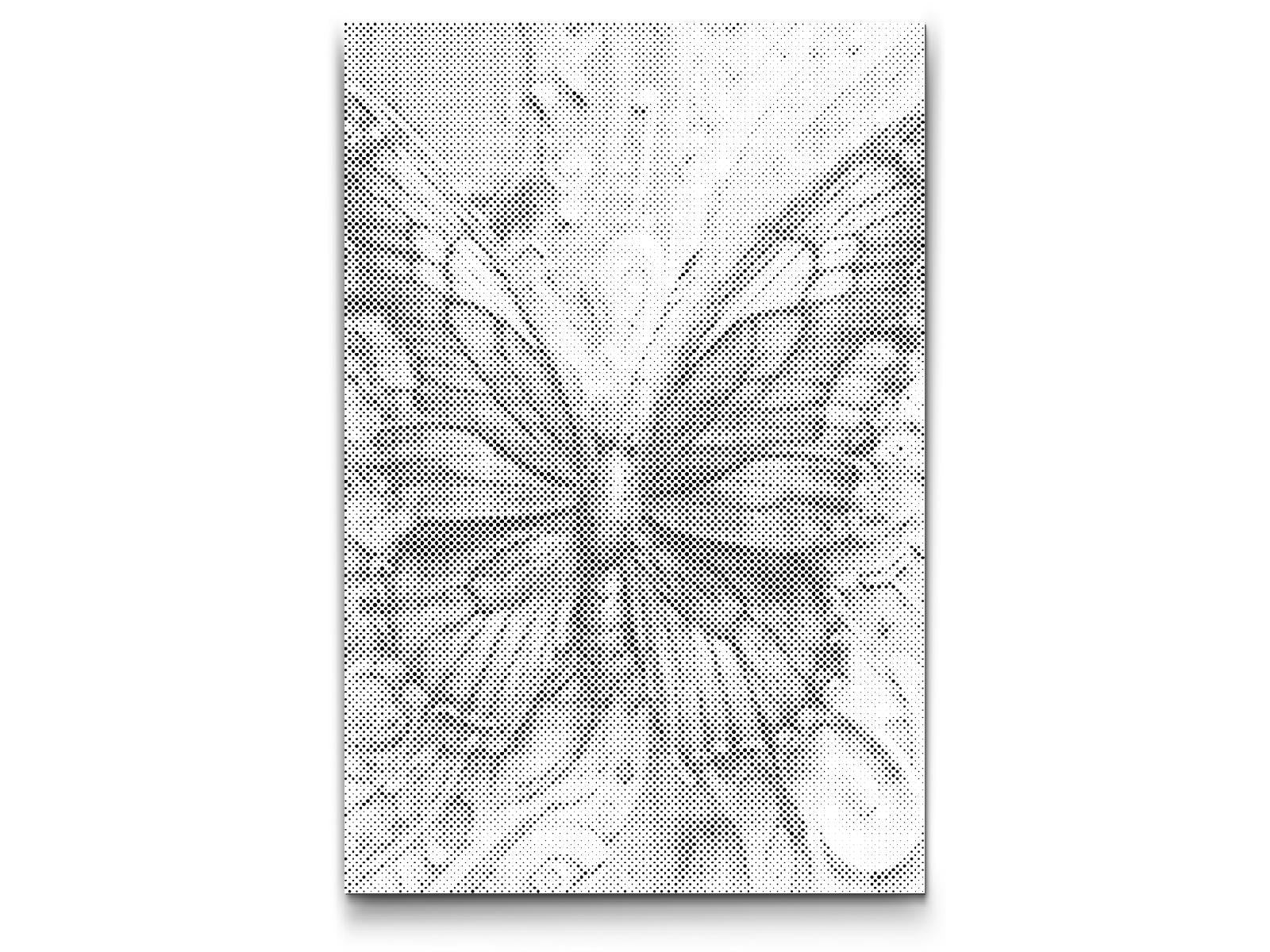 Schmetterling in dunklen Türkistönen - Dottingo