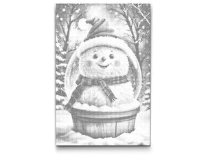Schneekugel mit Schneemann - Dottingo