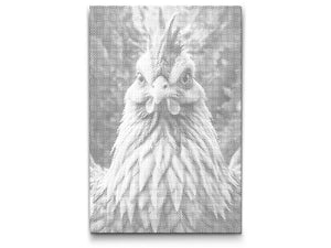 Huhn in dunklen Türkistönen - Dottingo