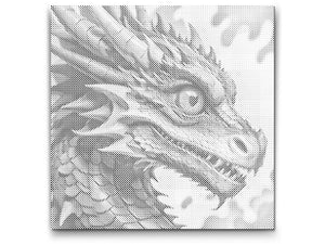 Drache in Rot- und Blautönen - Dottingo