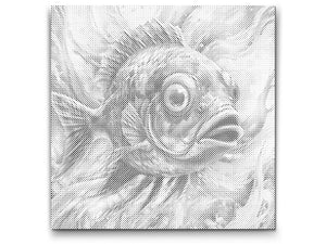 Fisch in Türkis- und Orangetönen - Dottingo