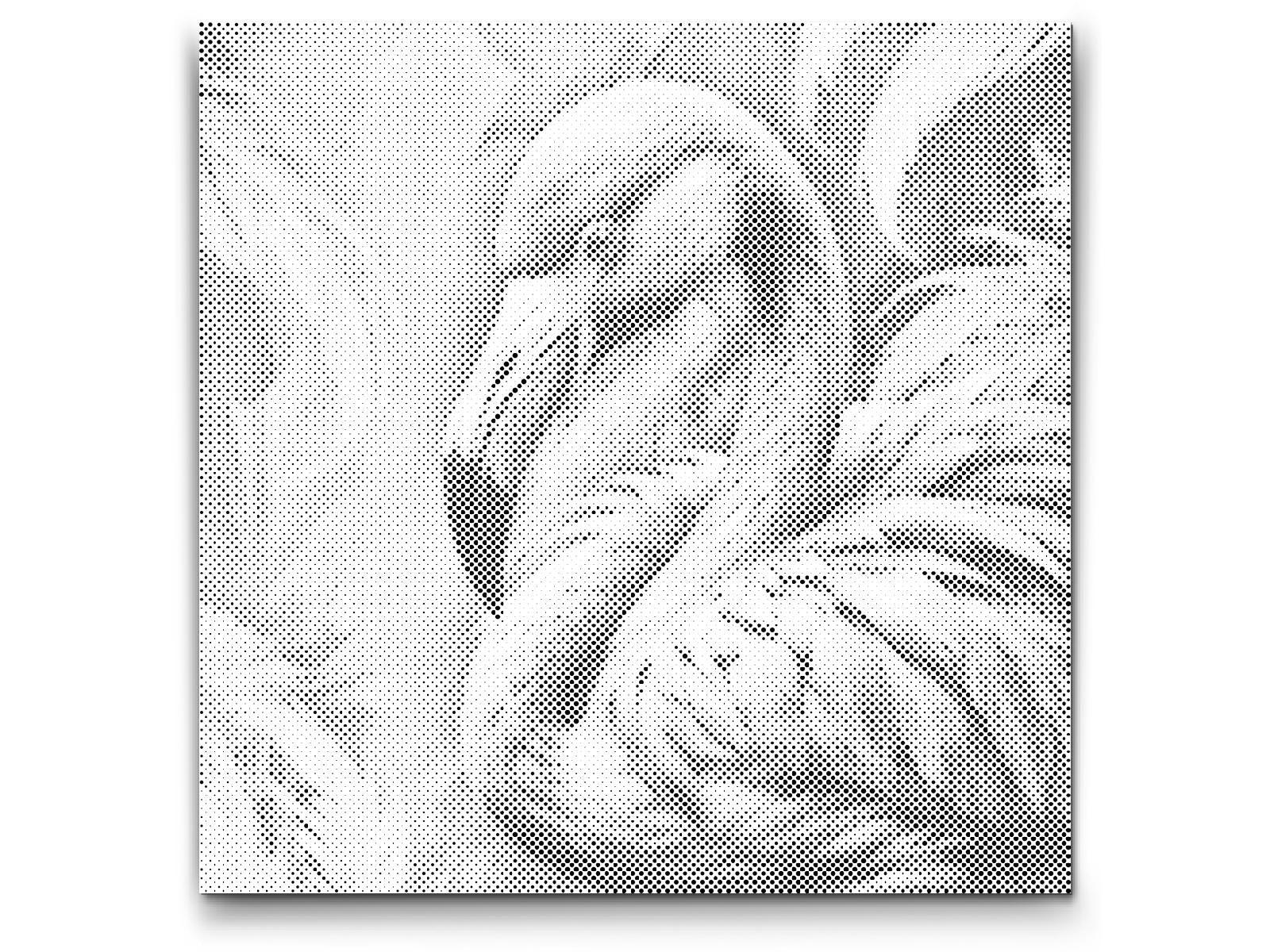 Flamingo in gedeckten Grüntönen - Dottingo