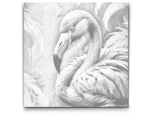 Flamingo in gedeckten Grüntönen - Dottingo
