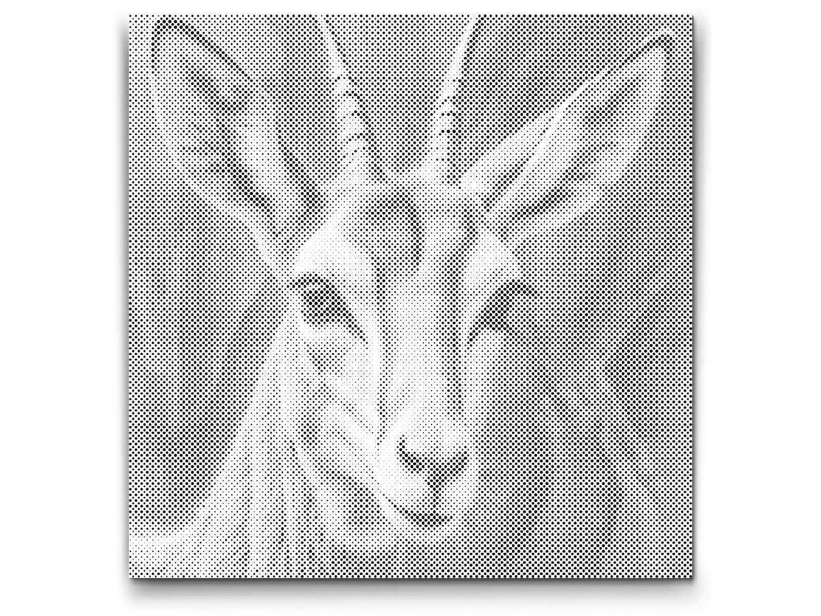 Gazelle in Türkis- und Orangetönen - Dottingo