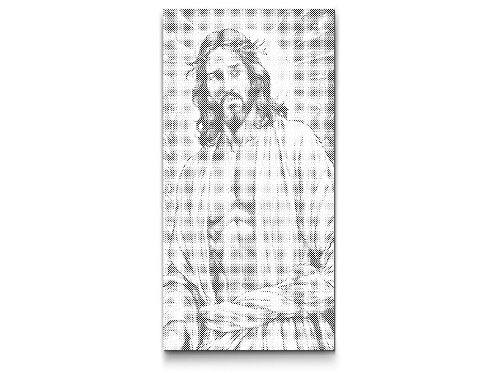 Jesus mit der Sonne im Hintergrund - Dottingo
