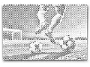 Fußball auf dem Spielfeld - Dottingo
