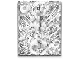 Abstrakte Violine - Dottingo