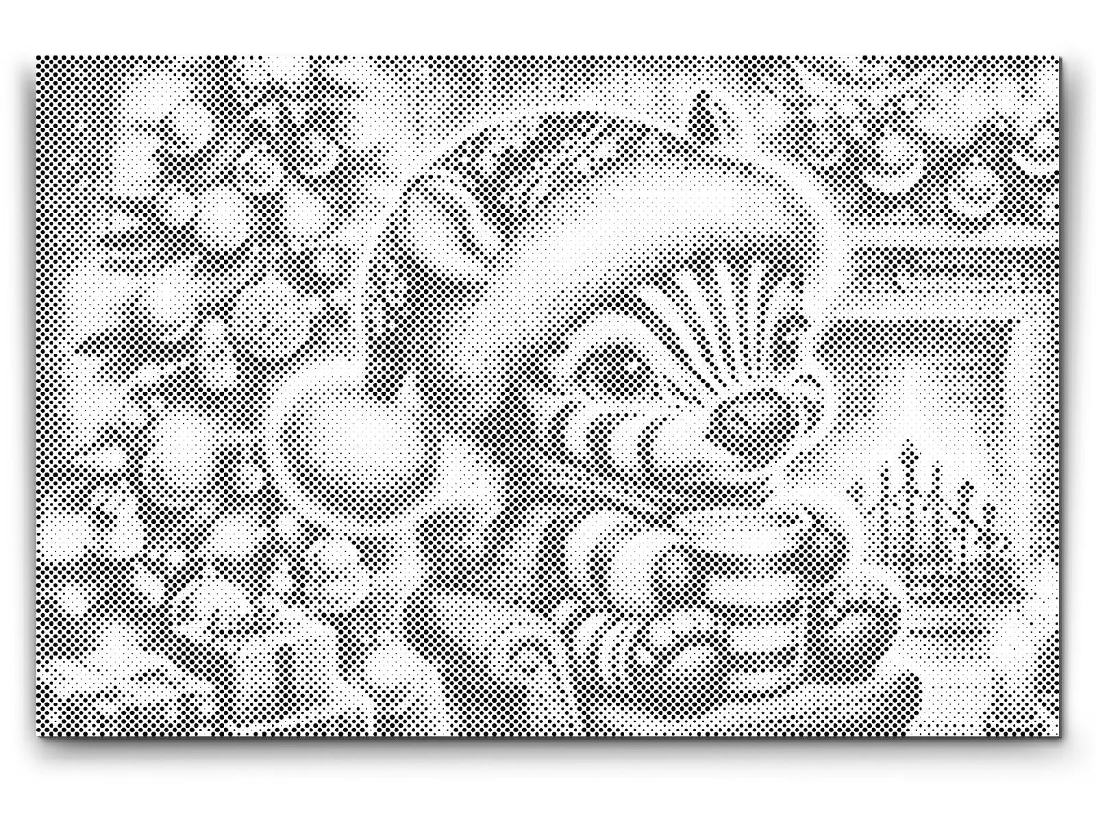 Weihnachtszebra und eine Tasse Kaffee - Dottingo