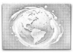 Abstrakter Planet Erde - Dottingo