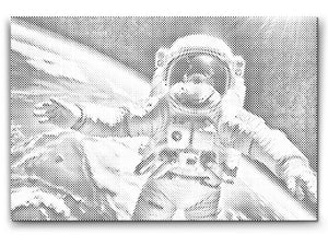 Astronaut mit Planet Erde - Dottingo