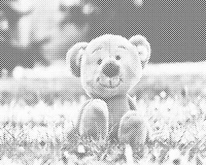 Teddybär im Gras - Dottingo