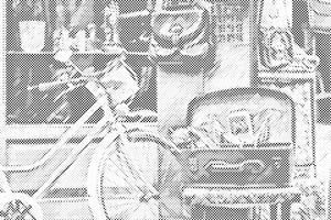 Fahrrad und Koffer voller Erinnerungen - Dottingo