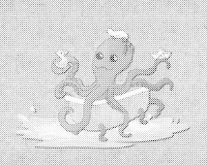 Oktopus in der Badewanne - Dottingo