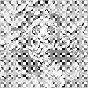 Glücklicher Pandabär - Dottingo