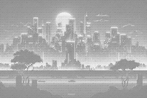 Stadt in der Nacht - Dottingo