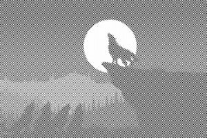 Wolf in der Nacht - Dottingo