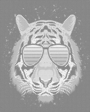 Tiger mit Brille - Dottingo