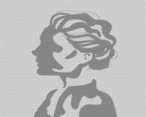 Silhouette einer Frau - Dottingo