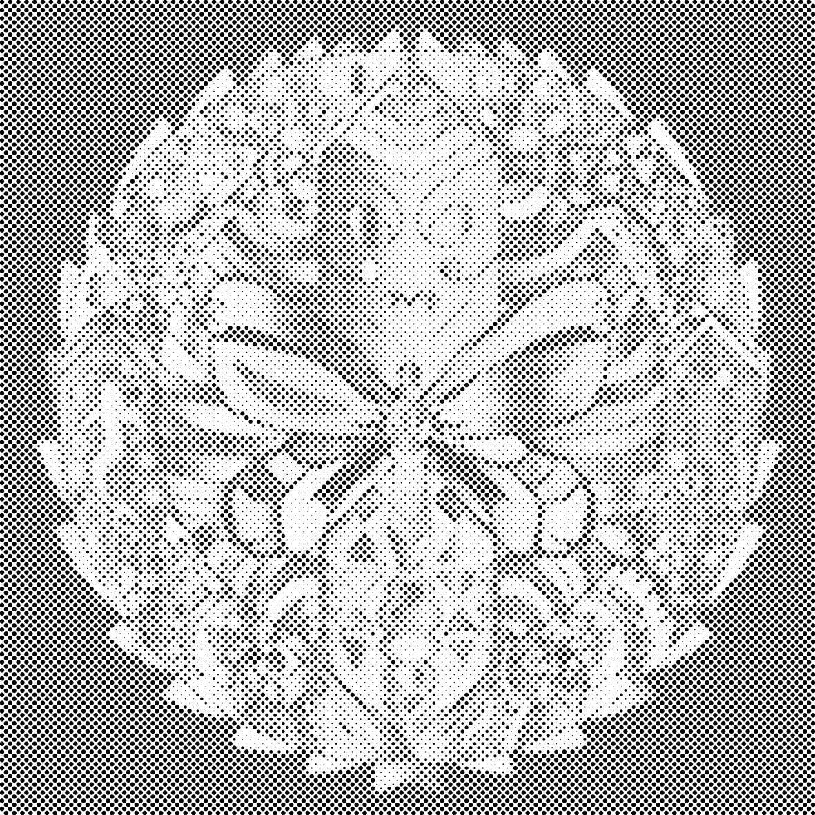 Mandala mit Schmetterling - Dottingo