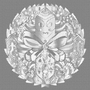Mandala mit Schmetterling - Dottingo