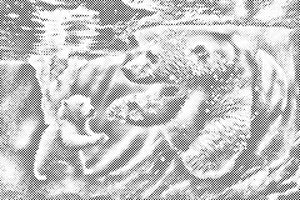Eisbär im Wasser - Dottingo
