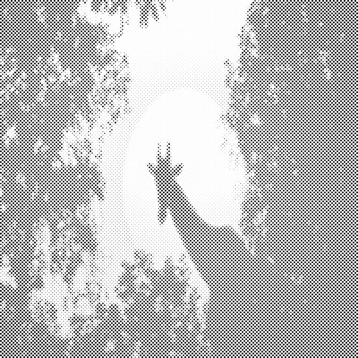 Giraffe im Mondlicht - Dottingo