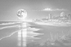 Vollmond am Strand - Dottingo