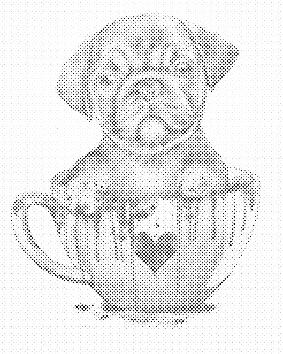 Mops in einer befleckten Tasse - Dottingo