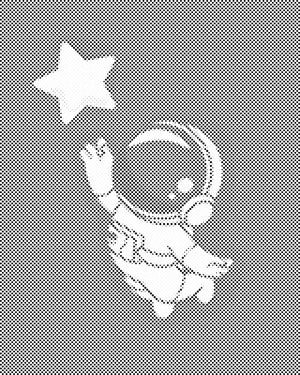 Astronaut in Reichweite des Sterns - Dottingo
