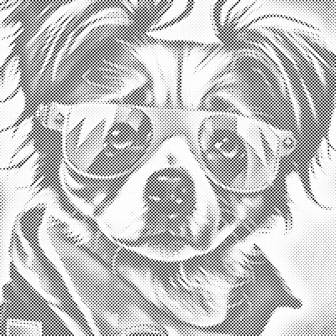 Hund mit stylischer Brille 1 - Dottingo