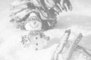 Lächelnder Schneemann - Dottingo