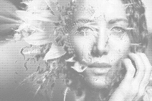 Frau in einer Sonnenblume versteckt - Dottingo