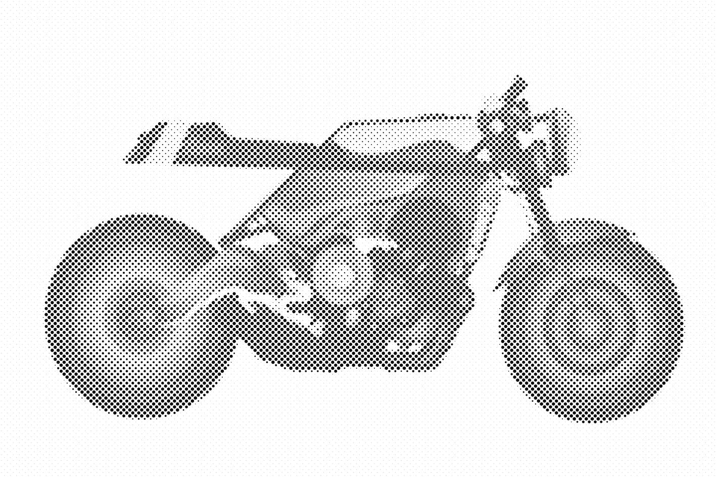Stylisches Motorrad - Dottingo