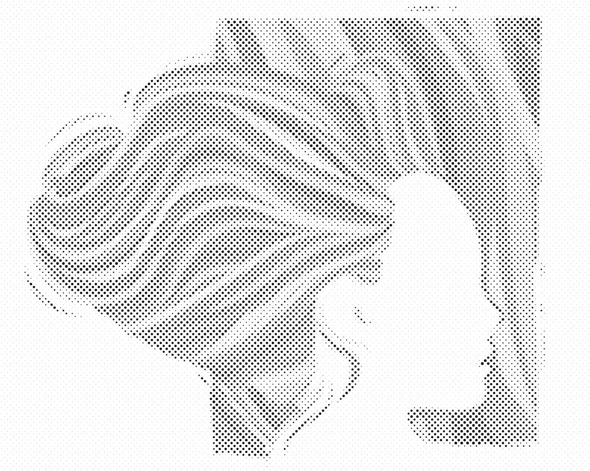 Frau mit buntem Haar - Dottingo