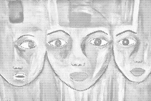 Abstrakte Gesichter 3 - Dottingo