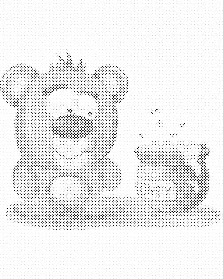Teddybär und sein Honig - Dottingo