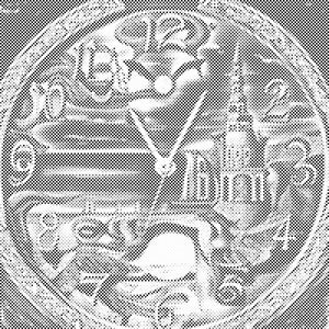 Abstrakte Uhr - Dottingo